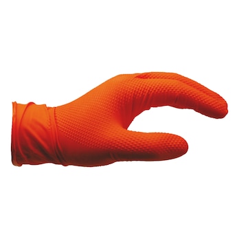 Engangshandsker, nitril, kraftig, riflede