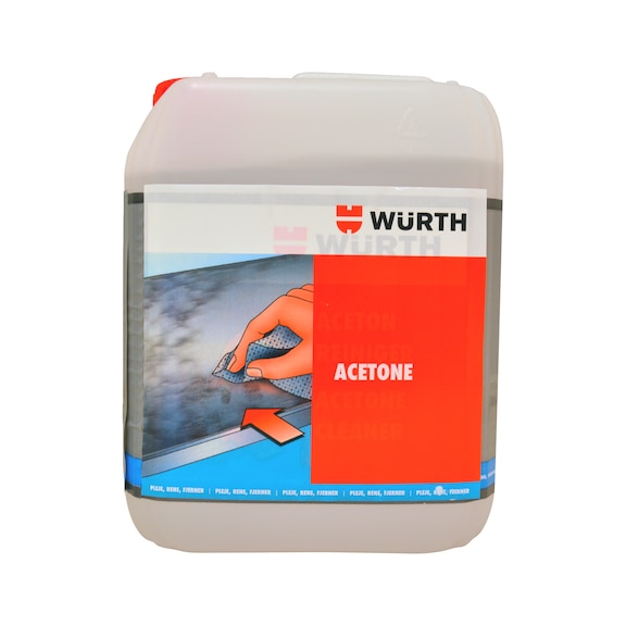 Acetonerens Til reng&oslash;ring og affedtning af alle slags dele - ACETONE, 5 L