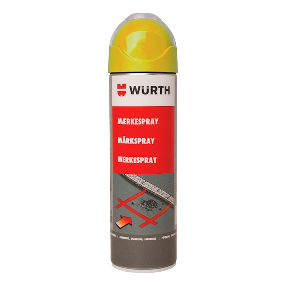 Vej- og byggepladsmarkeringsspray - MARKERINGSSPRAY, FLUOR. GUL, 500 ML