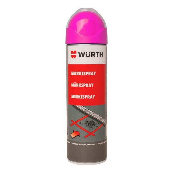 Vej- og byggepladsmarkeringsspray - MARKERINGSSPRAY, FLUOR. PINK, 500 ML