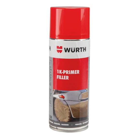 1K-Primer Filleri, happoprimer hiotuille ja maalattaville pinnoille - 1K-PRIME FILLERI-KESKI HARMAA-SR-400ML