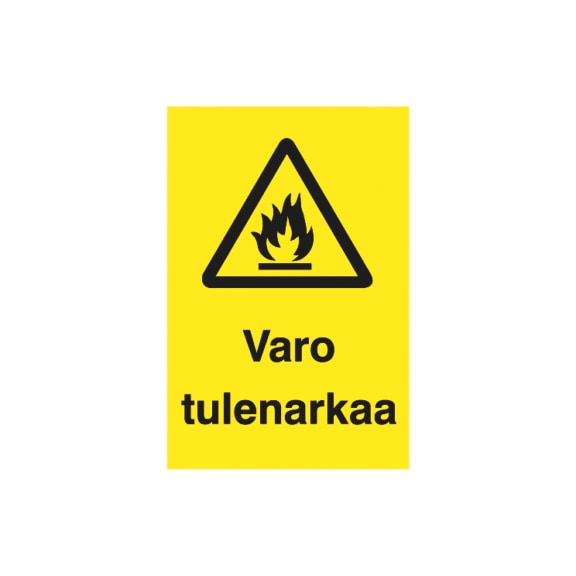 Varoituskilpi tulenarkaa