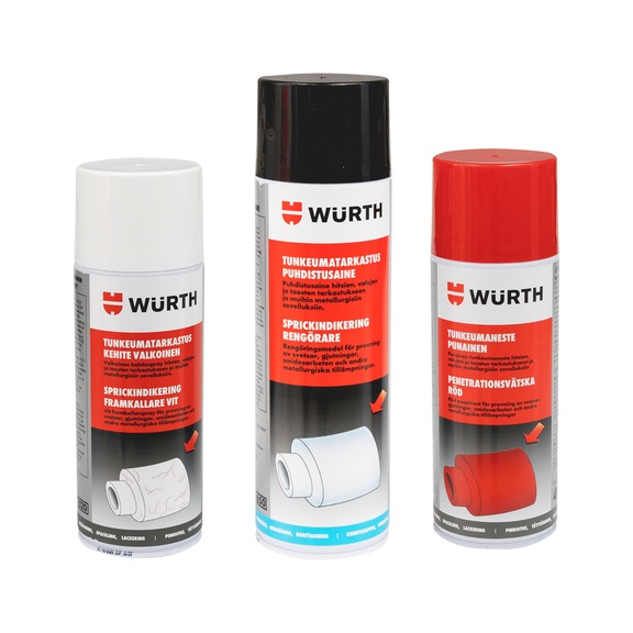 Tunkeumanestetarkastus-/halkeamien havaitsemissuihkeet - TUNKEUMANESTE PUNAINEN 400ML