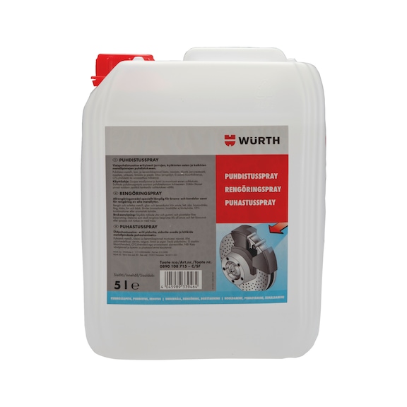 Puhdistusspray, jarrujenpuhdistusaine - PUHDISTUSSPRAY   5 L