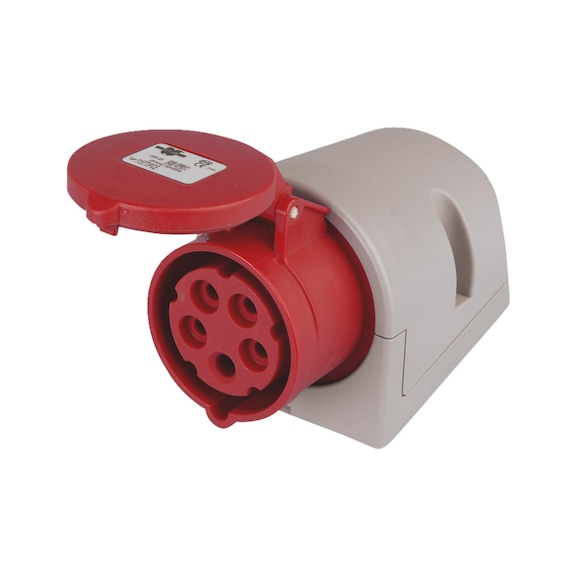 Prise murale combinée CEE 250/400 V, 6 H - 1