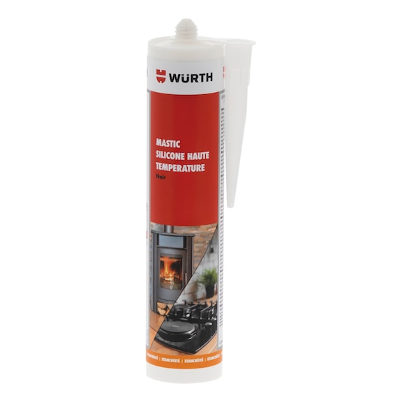Mastic silicone haute temp&eacute;rature - SILICONE HAUTE TEMPERATURE 310 ML