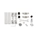 Kit alutopStar 120 pour portes coulissantes ALUTOPSTAR 120 - KIT ALUTOP STAR 120 COULIS. EN VERRE - 1