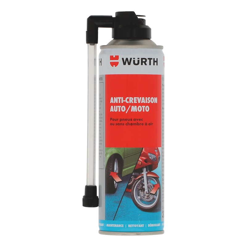 Bombe Anti Crevaison 400ml Dépannage Secours Pneu Voiture Moto Scooter VTT Vélo