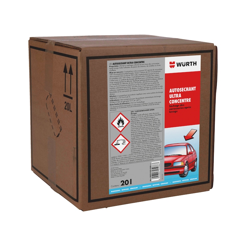 Autoséchant ultraconcentré après lavage des véhicules