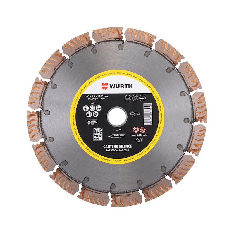 Disque diamant Cantero Silence pour béton Ø230mm