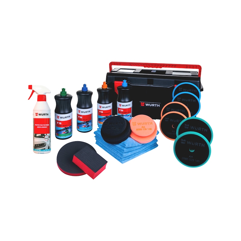 Kit de polissage pour carrosserie de voiture - 13 pcs