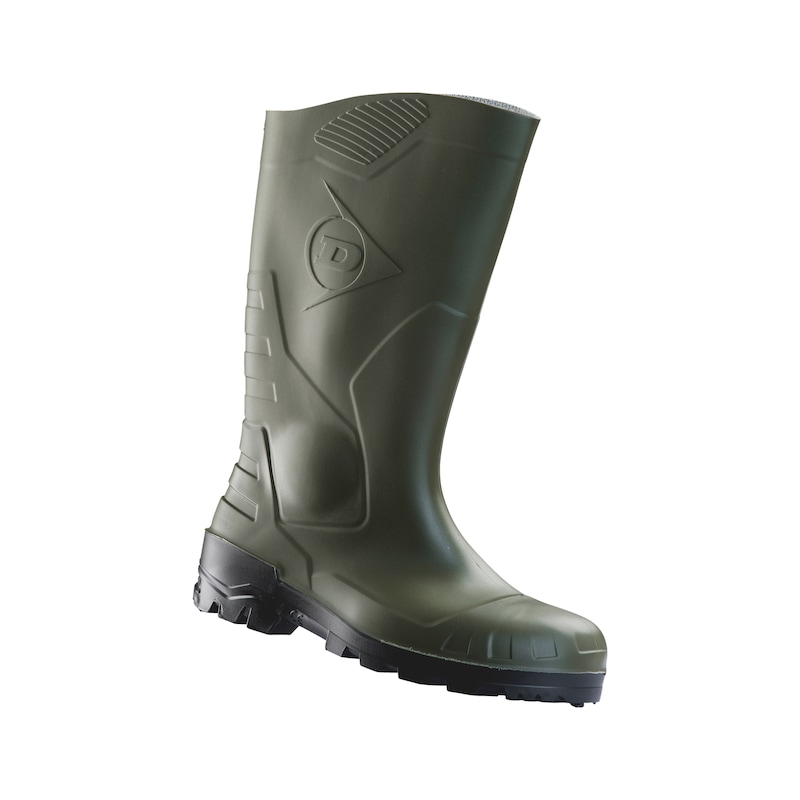 Bottes de sécurité S5 Dunlop Devon - vertes et imperméables