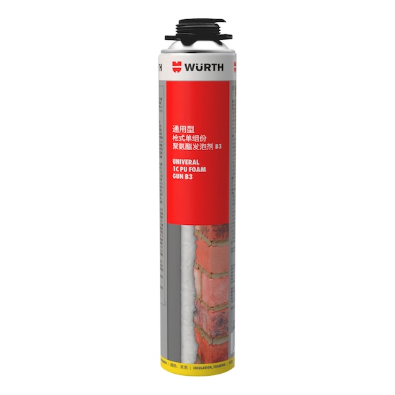 B3 级 PU 泡沫  前发泡  - 枪式单组份聚氨酯发泡剂-B3-750ML
