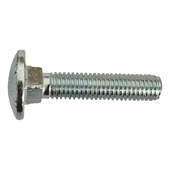 DIN 603 steel 4.8 zinc plated with nut full thread