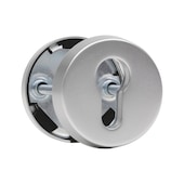 Security door fitting, aluminium rosette