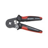 Crimping tool, side insertion