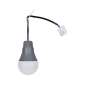 LED construction site lamp with terminal