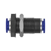 Bulkhead push-in fitting plastic pneu.