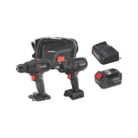 Cordless machine assortment/set