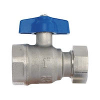 Coppia di valvole a sfera diritta con dadi girevoli