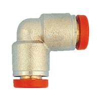 Raccordo a innesto a L in ottone