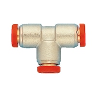 Raccordo a innesto a T in ottone