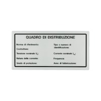 Adesivo quadro di distribuzione