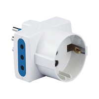 2 Adattatori Con Protezione Da Sovratensione – 3380W, Presa Con Sicurezza Bambini E Parafulmini