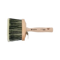 Large oval paintbrush for water-based lacquer and paint systems