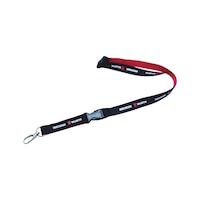 LANYARD BLACK/RED