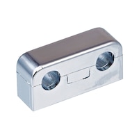 Putkikiinnike, kahdelle putk, peitekansi