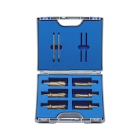 Reikäjyrsinsarja, kovametallileikkuu, Quick-In kiinnitys Hard-Line