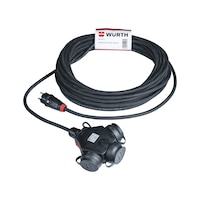 Extension lead 3-outlet -40°C