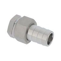 Raccord union femelle/cannelé à portée conique