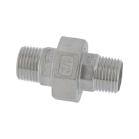 Raccord union mâle/mâle à portée conique