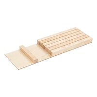 Knife block for cutlery insert, wood