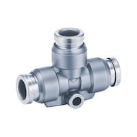 T şekilli redüksiyonlu geçmeli konnektör, pirinç