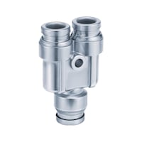 Y-shaped plug-in branch stainless steel