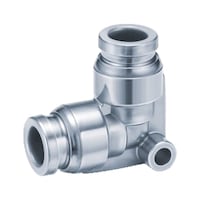 Angled plug connector