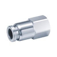 Straight push-in fitting with female thread sst.