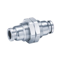 Bulkhead plug connector stainless steel