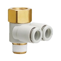 Einschraubwinkel IG 2-fach 360 Grad schwenkbar KST