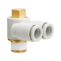 Einschraubwinkel 2-fach 360 Grad schwenkbar 6-kant