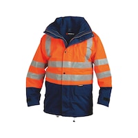 High-visibility parka