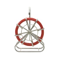 Fibreglass cable feed device