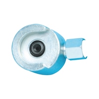 Nozzle for flat lubricating nipple