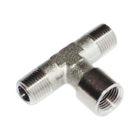T-piece axial male/male thread radial FT