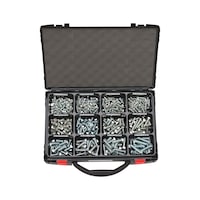 Hexagonal bolt, thread to head, assortment