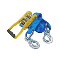 Cinghia A Cricchetto Flexmo 5m X 25mm – Cinghia Di Fissaggio Per Carico, Prodotta In Germania (DIN EN12195-2)