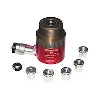 Vérin hydraulique à piston creux, aluminium 7 pièces